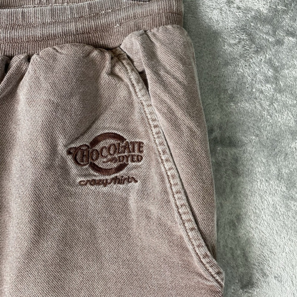 Crazy Shirts Hawaii Pants Mens Size XL Brown Chocolate Dyed Joggers Drawstring - Picture 6 of 16